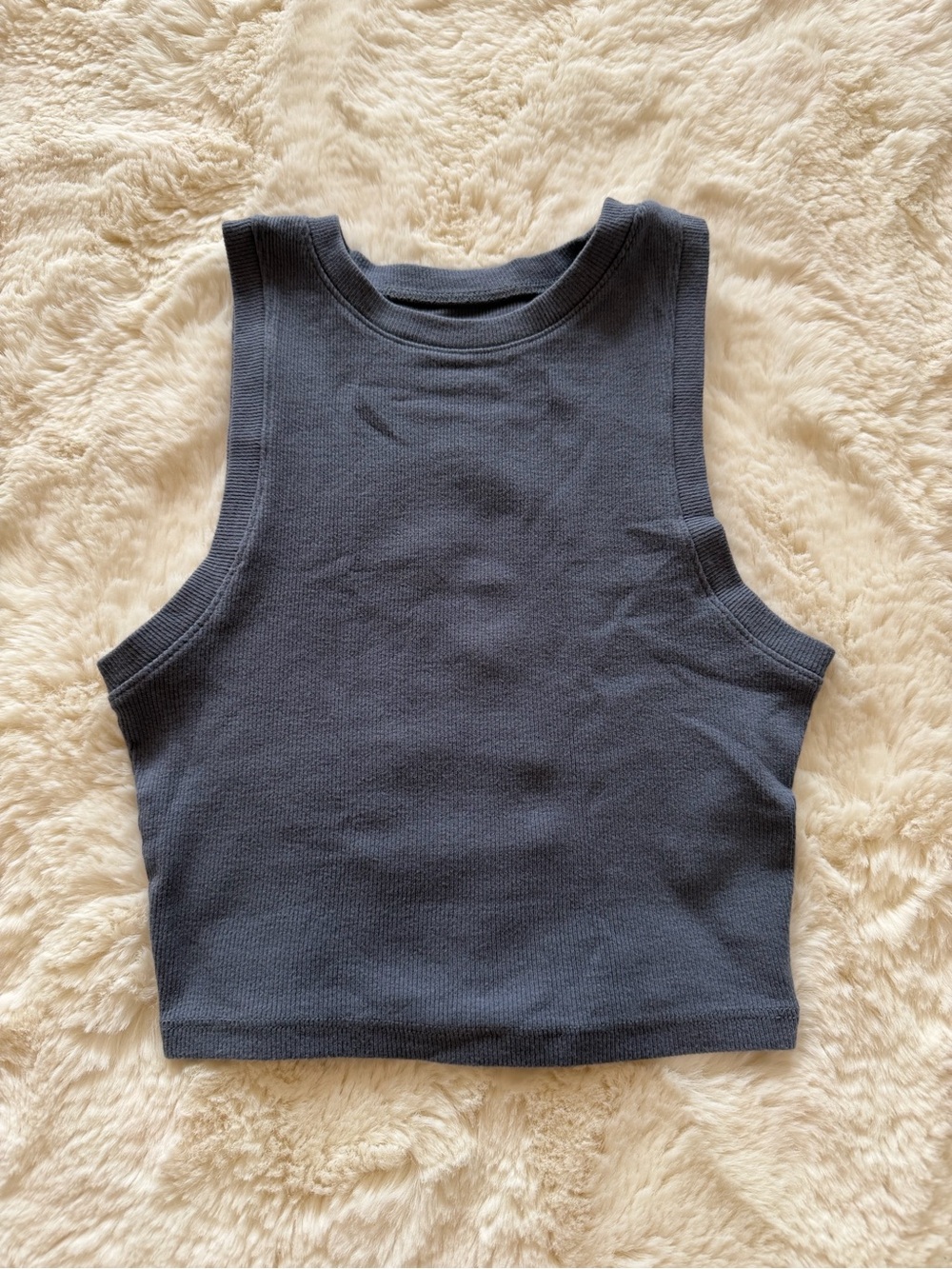 Hollister Ribbed Crop Tank Top